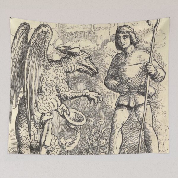 Item preview, The traveller met a dragon designed and sold by Vintage Designs +.