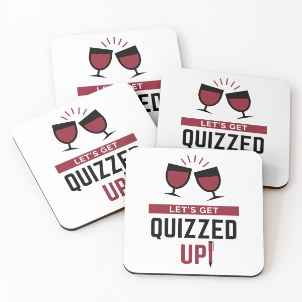 Item preview, Let's Get Quizzed Up! Wine Edition (Black) designed and sold by PaynesPopUpQuiz.