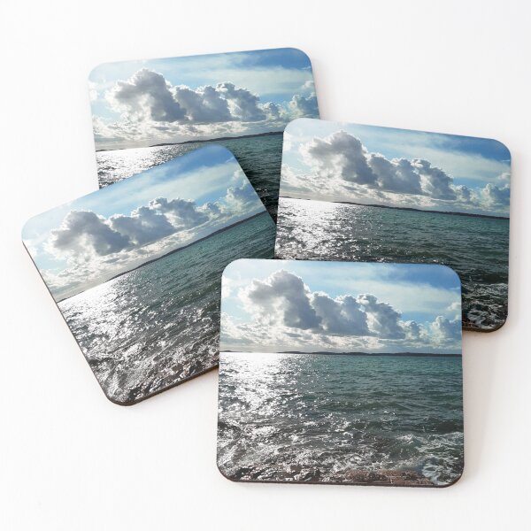 Item preview, Seascape with rain clouds designed and sold by BarbaraMT.