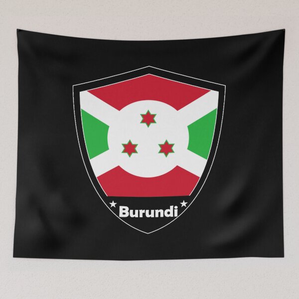 Item preview, Burundi Flag Badge designed and sold by Gina-Driada.