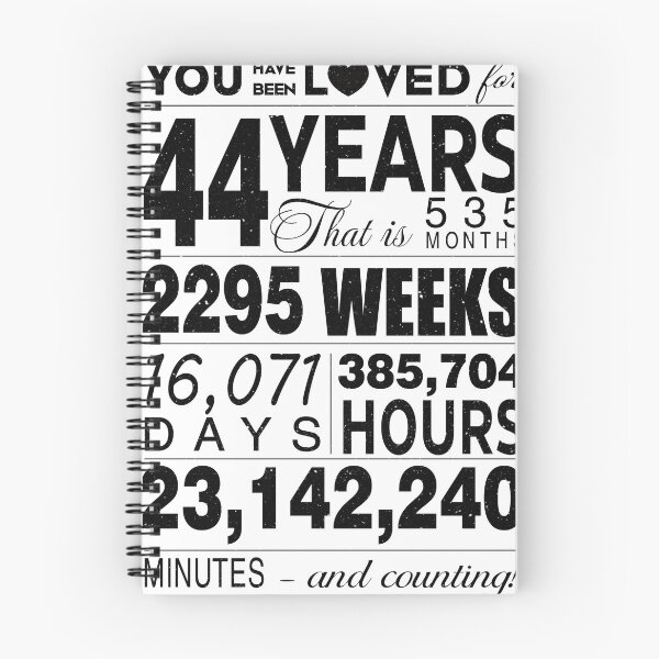 Item preview, 44 Years You Have Been Loved For 44 Years Celebration For 44th Birthday Party 44th Anniversary Birthday Gifts designed and sold by David David.