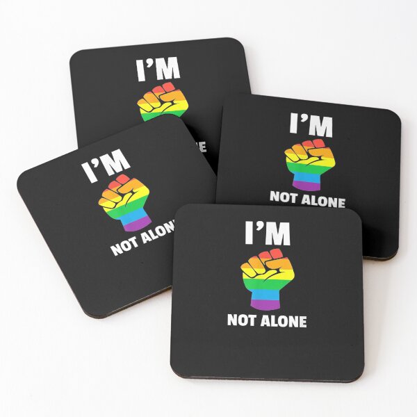 Item preview, I Am Not Alone Rainbow Lesbian Gay Bisexual Trans Lgbtq  designed and sold by beatabea.