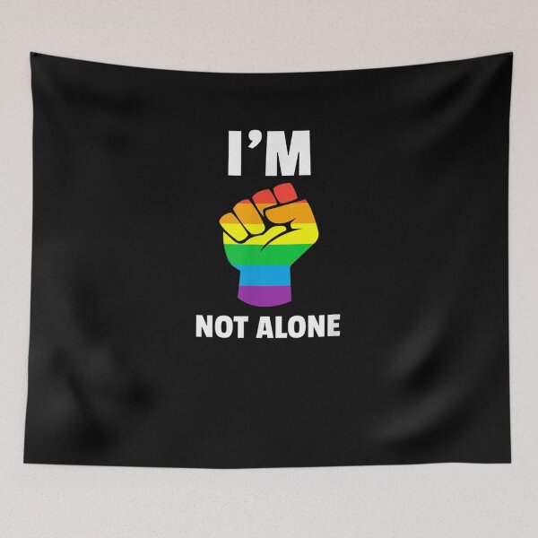 Item preview, I Am Not Alone Rainbow Lesbian Gay Bisexual Trans Lgbtq  designed and sold by beatabea.