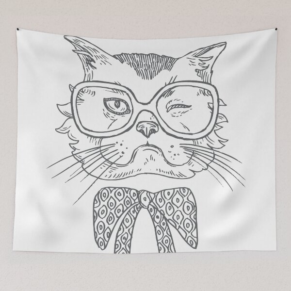 Item preview, Hipster Cat designed and sold by Anzarr.