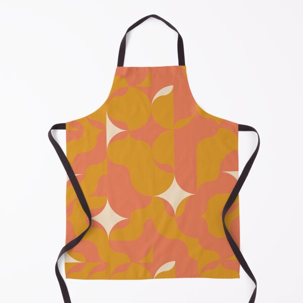 Item preview, 60 - 70 retro vintage fabric mustard, orange, cream designed and sold by domdjs4239.