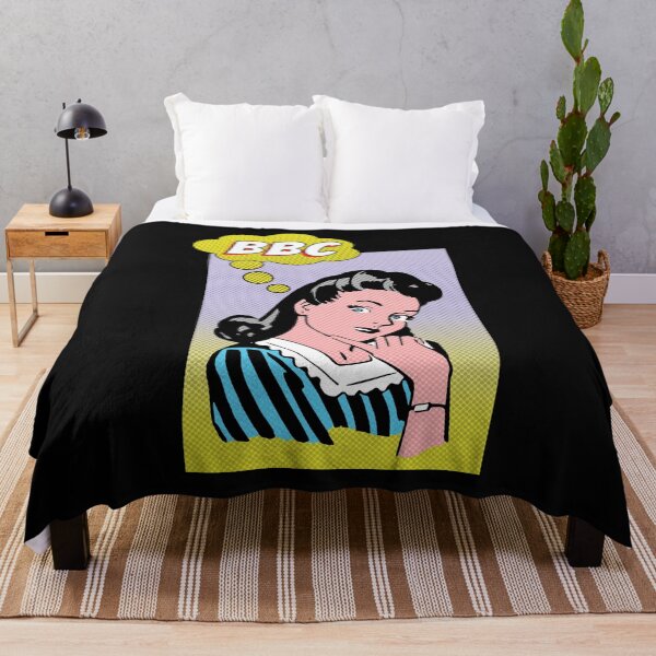 Item preview, Thinking About a BBC Funny Hot Wife Vintage Comic Style designed and sold by Beijo-Vertical.