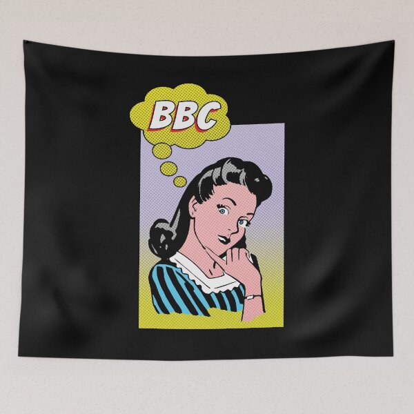Item preview, Thinking About a BBC Funny Hot Wife Vintage Comic Style designed and sold by Beijo-Vertical.