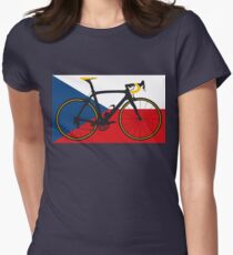 Bike Flag Czech Republic (Big - Highlight) Women's Fitted T-Shirt