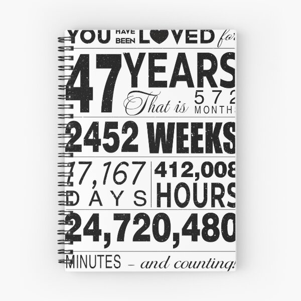 Item preview, 47 Years You Have Been Loved For 47 Years Celebration For 47th Birthday Party 47th Anniversary Birthday Gifts  designed and sold by David David.