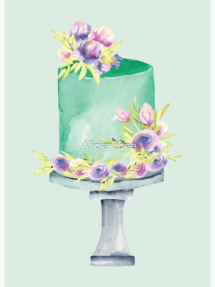 The Serendipity - 6 inch watercolor cake with gold foil,... | Facebook