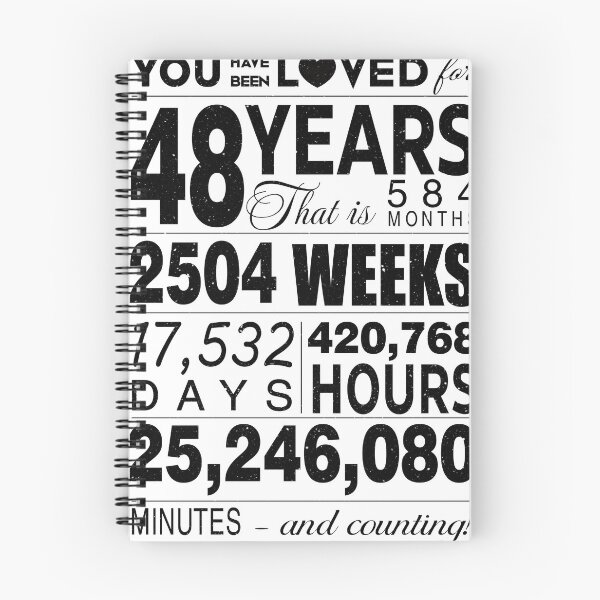 Item preview, 48 Years You Have Been Loved For 48 Years Celebration For 48th Birthday Party 48th Anniversary Birthday Gifts designed and sold by David David.