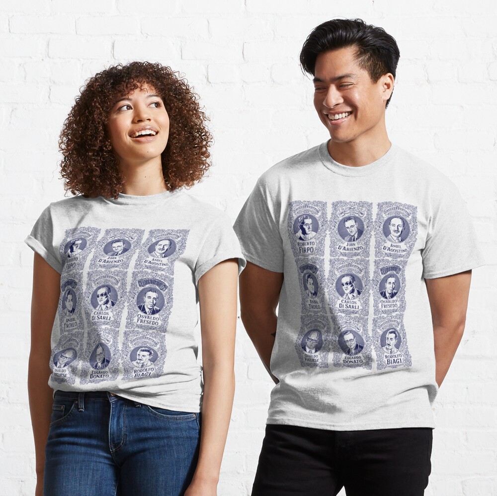 Discover Tango Orchestra Leaders (in Blue) Classic T-Shirt