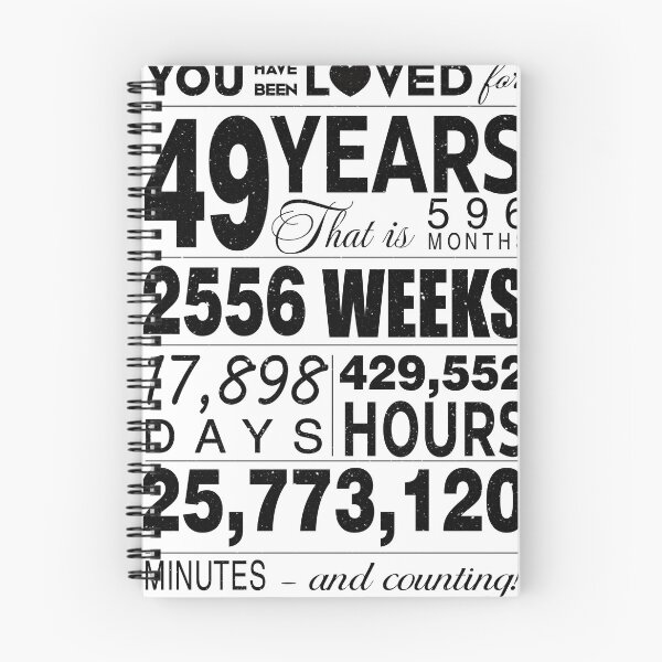 Item preview, 49 Years You Have Been Loved For 49 Years Celebration For 49th Birthday Party 49th Anniversary Birthday Gifts designed and sold by David David.