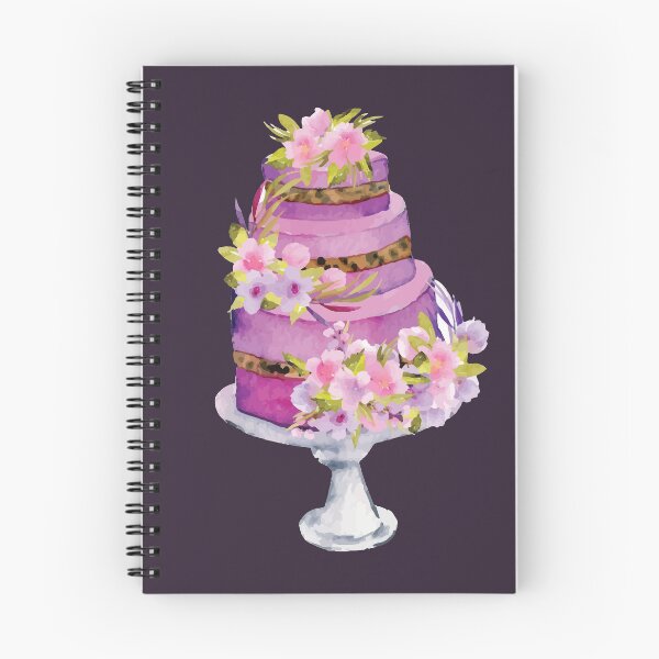 Item preview, Purple and Pink Floral Tier Wedding Cake designed and sold by Alicia Chee.