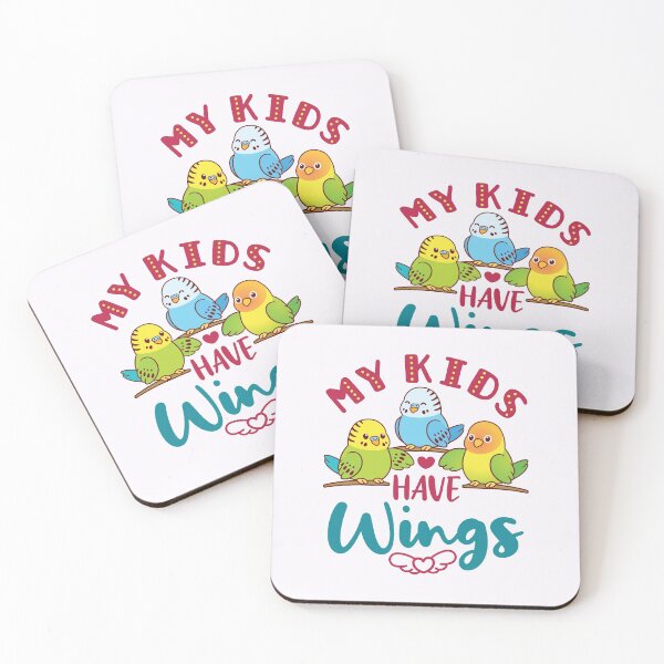 Item preview, My Kids Have Wings Budgie Parakeet Mom Dad Parent designed and sold by jaygo.