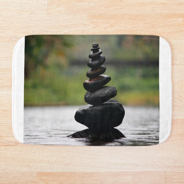 Item preview, Pebbles Bath Mat designed and sold by Freelancescape.