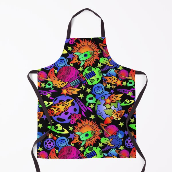 Item preview, Seamless space vibrant trippy doodles art designed and sold by Infdesigner.