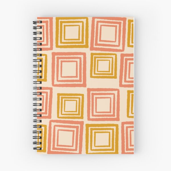 Item preview, 60s  retro fabric Blocks orange and mustard colour designed and sold by domdjs4239.