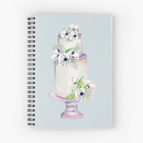 Item preview, White Floral Tier Wedding Cake designed and sold by Alicia Chee.