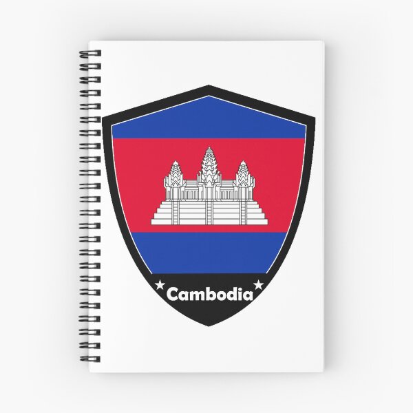 Item preview, Cambodia Flag Badge designed and sold by Gina-Driada.