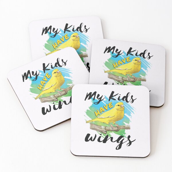 Item preview, My Kids Have Wings Canary Mom Dad Parent designed and sold by jaygo.