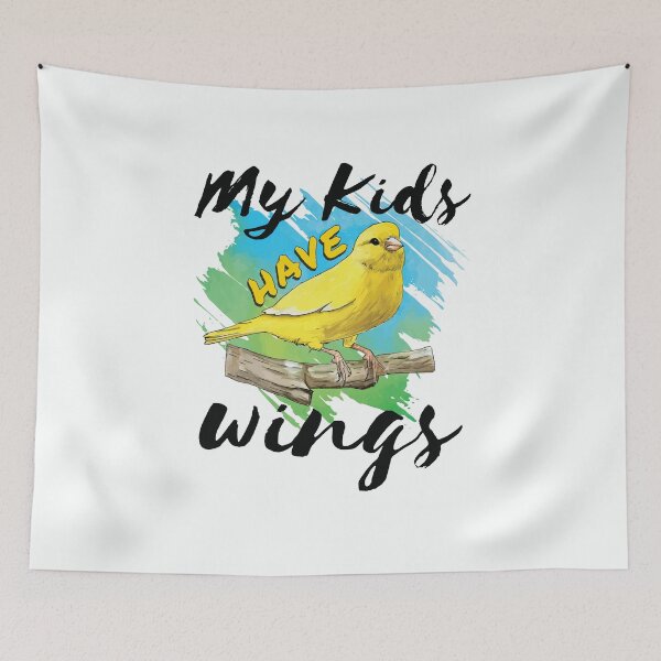Item preview, My Kids Have Wings Canary Mom Dad Parent designed and sold by jaygo.