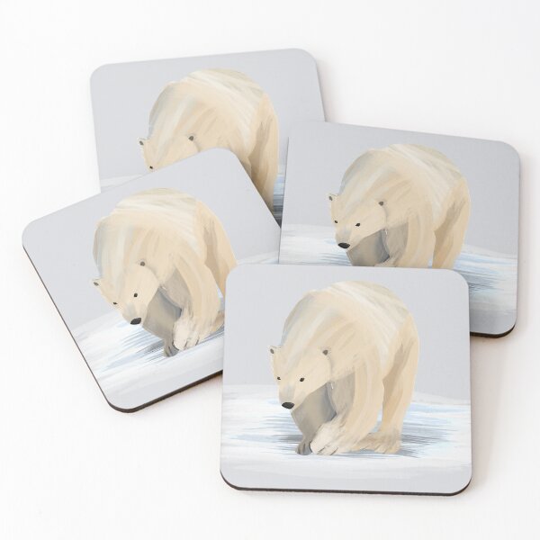 Item preview,  Save the Polar Bears - abstract watercolor illustration - Caroline Laursen Original designed and sold by Caroline Laursen.