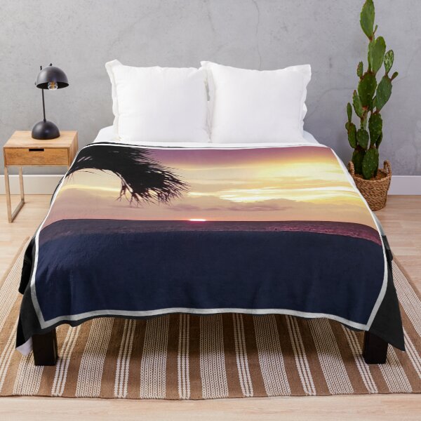 Item preview, Florida Beach Sunset with Palm Tree - Black and White designed and sold by JLCole.
