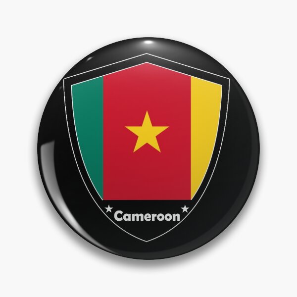 Item preview, Cameroon Flag Badge designed and sold by Gina-Driada.