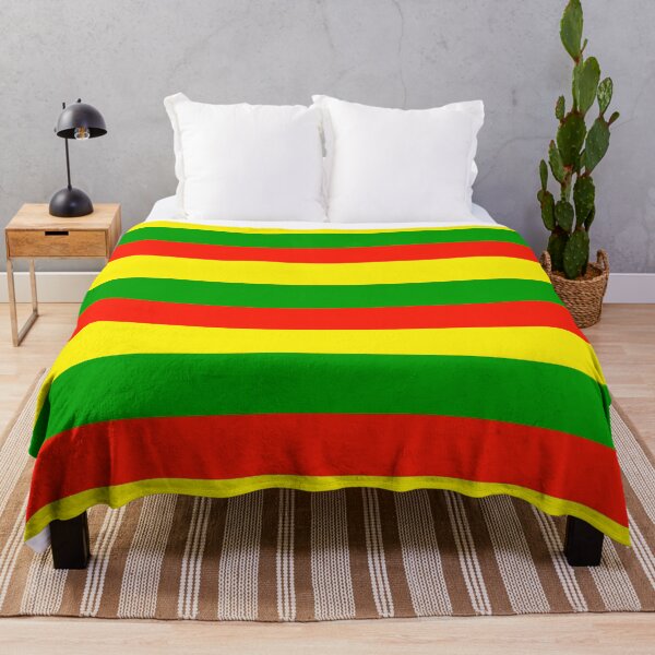 Item preview, Red Yellow Green Horizontal Grid Pattern designed and sold by Wishmi Lucky.