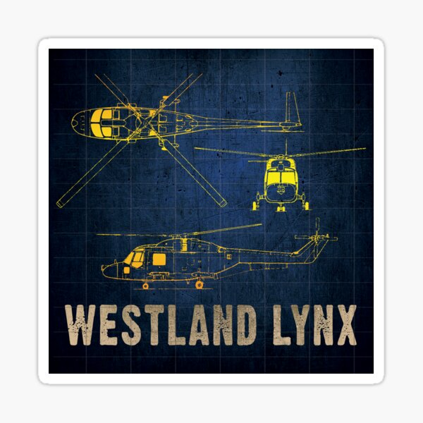 Vista previa del artículo con la obra «Plano Vintage Westland Lynx», diseñado y vendido por dacdibac.