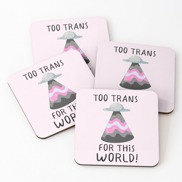 Item preview, "Too Trans For This World!" Demigirl Pride designed and sold by ForTheFrogWar.