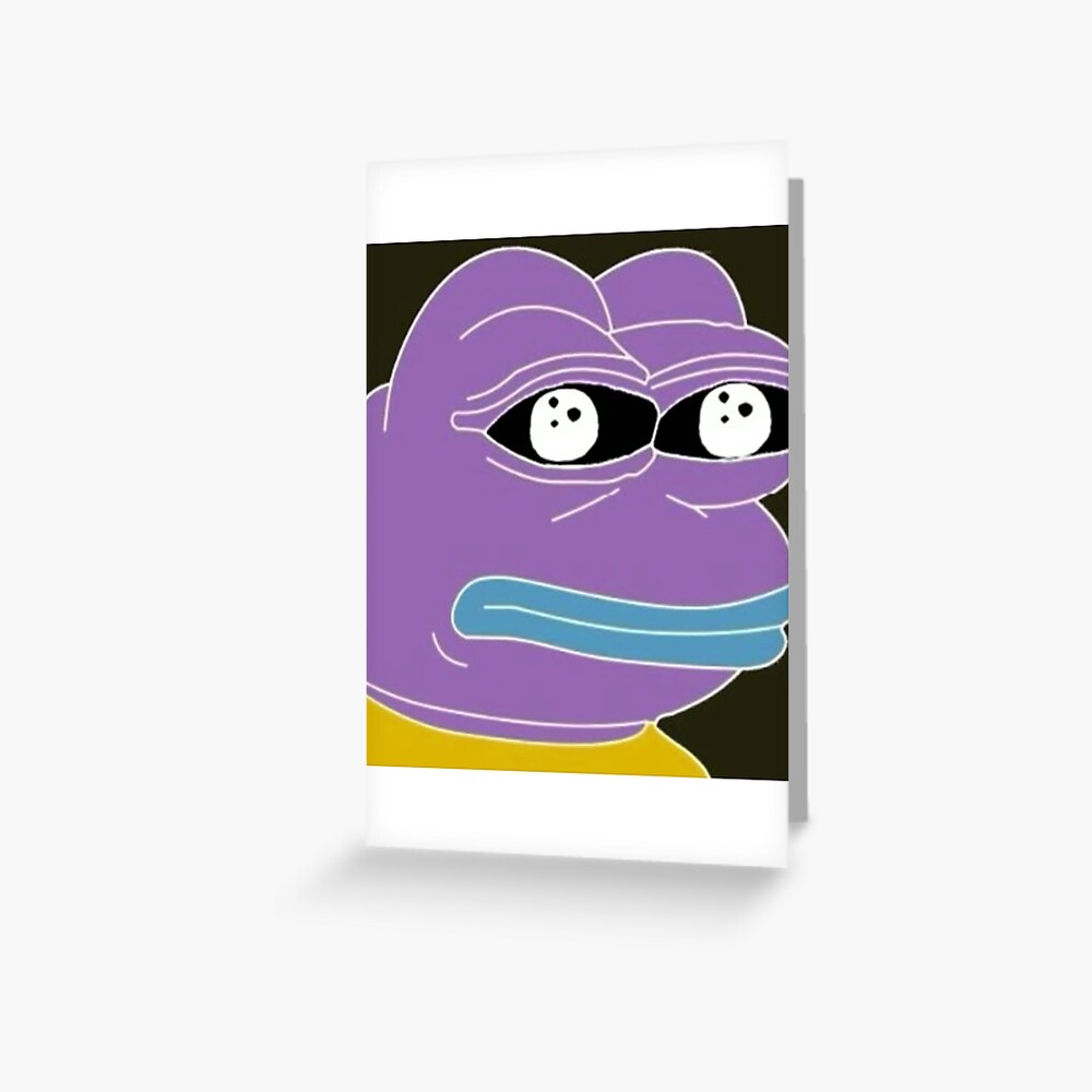 DANK MEME PEPE THE FROG MEXICAN  Greeting Card by Mileau