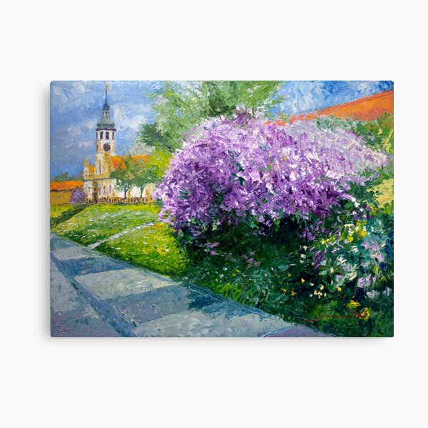 Prague Spring Loreta Lilacs Canvas Print