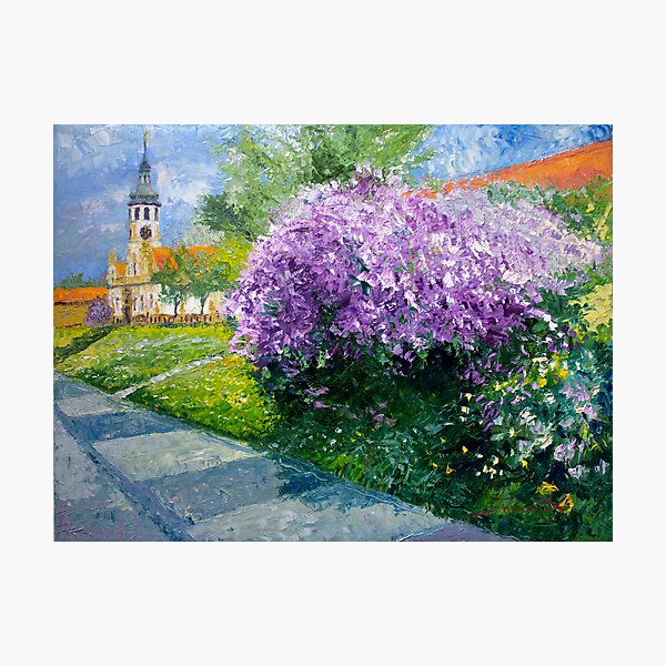 Prague Spring Loreta Lilacs Photographic Print
