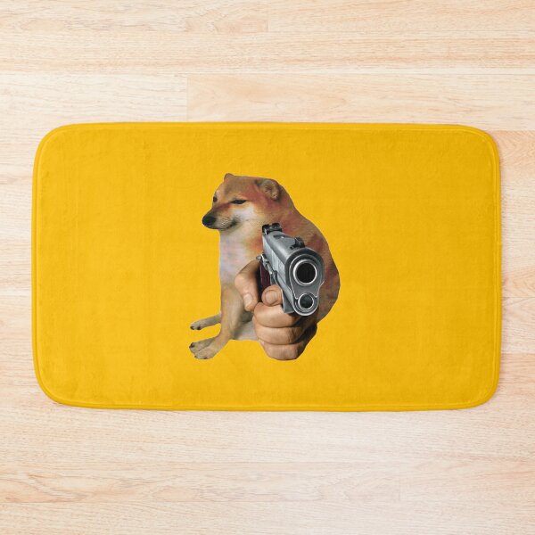 Item preview, Cheems Doge Gun designed and sold by DonatasSab.