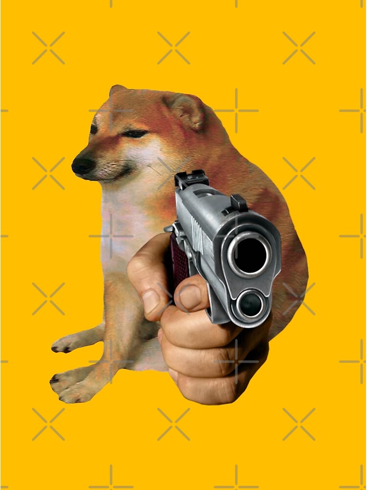 Disover Cheems Doge Gun Premium Matte Vertical Poster