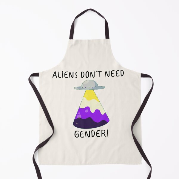 Item preview, "Aliens Don't Need Gender!" Nonbinary Pride designed and sold by ForTheFrogWar.