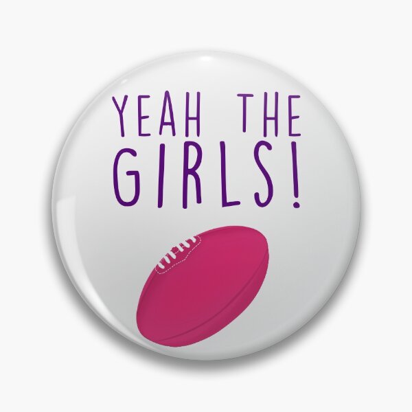 Item preview, Yeah The Girls! AFLW - Purple Font designed and sold by FreoHeaveHo.