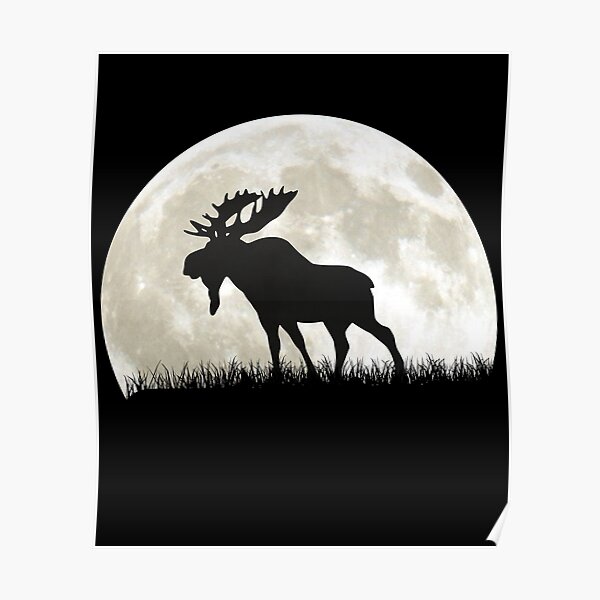 Framed Print Massive Alaska Yukon Moose Picture Poster Animal Art USA Deer 