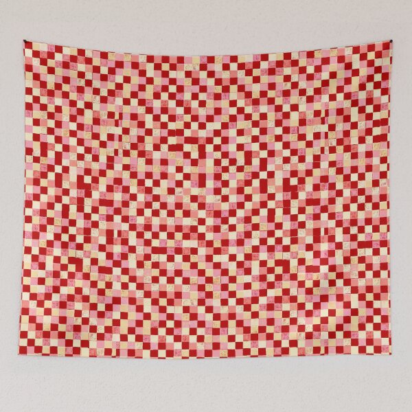 Item preview, Pink checkered pattern designed and sold by AnitaGrzes.