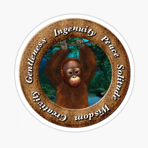 Orangutan Spirt Guide Sticker