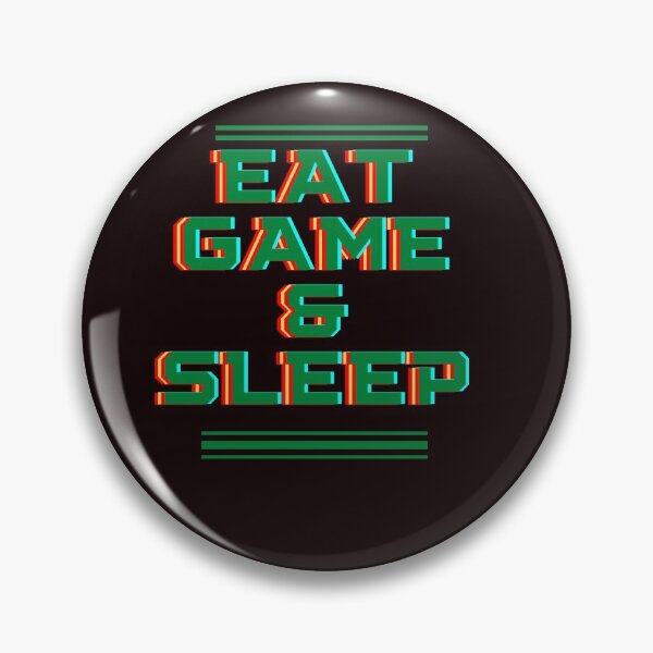 Aperçu de l'œuvre manger le jeu et dormir idée drôle t-shirts imprimés et tout produit créée et vendue par Rexoto.
