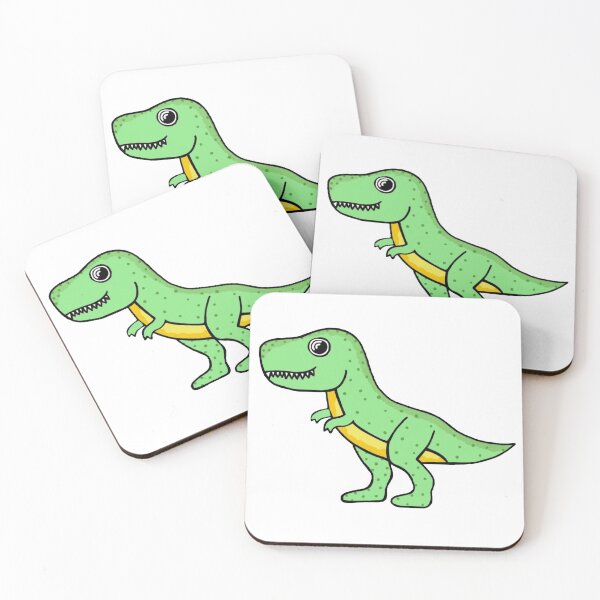 Item preview, Super cute light chartreuse lime green happy dinosaur, so adorable dino from prehistory designed and sold by Barolina.