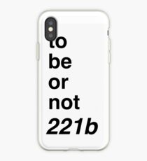 to be or not 221b iPhone-Hülle & Cover