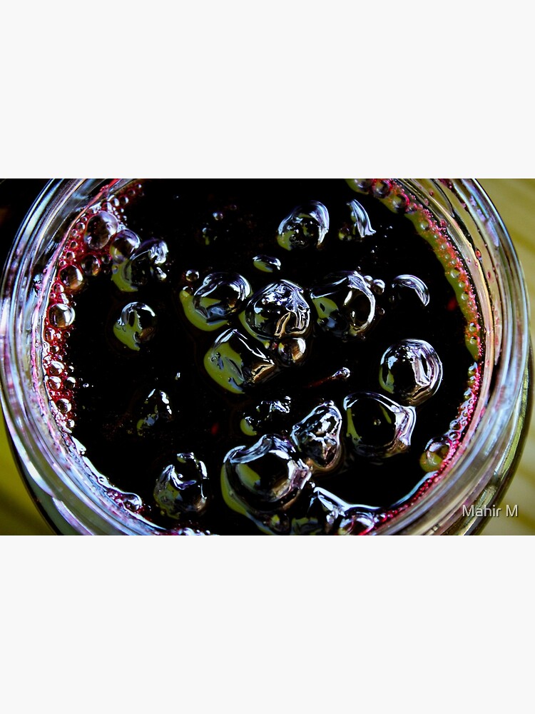 Discover Chokeberry berry jam in a glass jar Premium Matte Vertical Poster