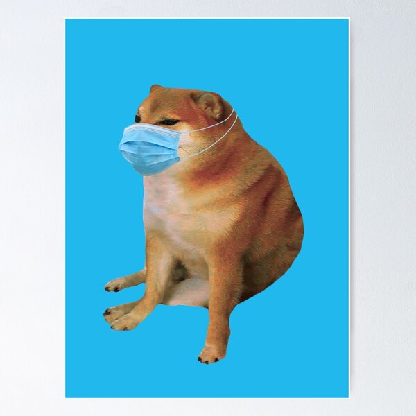 Item preview, Cheems Doge Mask designed and sold by DonatasSab.