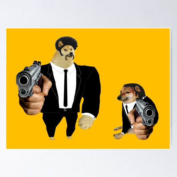 Artikel-Vorschau von Swole vs. Cheems Pulp Fiction, designt und verkauft von DonatasSab.
