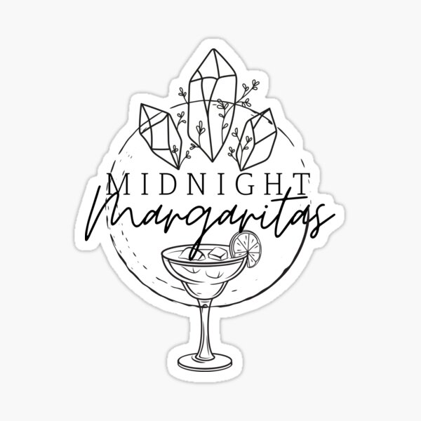 Midnight Margaritas Design Sticker