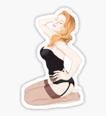 Vintage Pin up Girl - Sexy Lingerie Sticker
